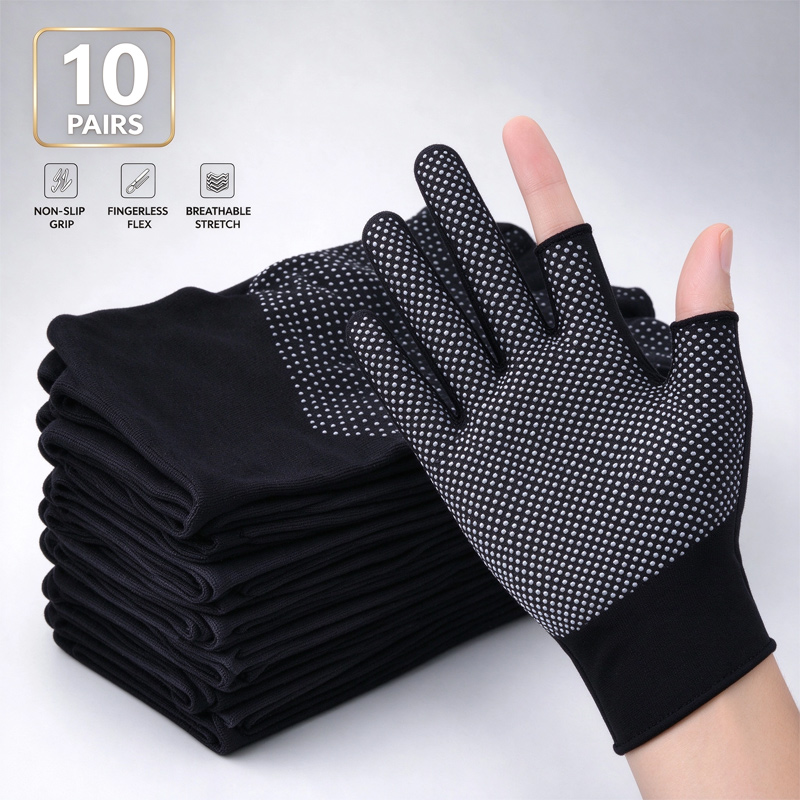 Fishing Gloves - 1-10 par rękawic nylonowych z ekranem