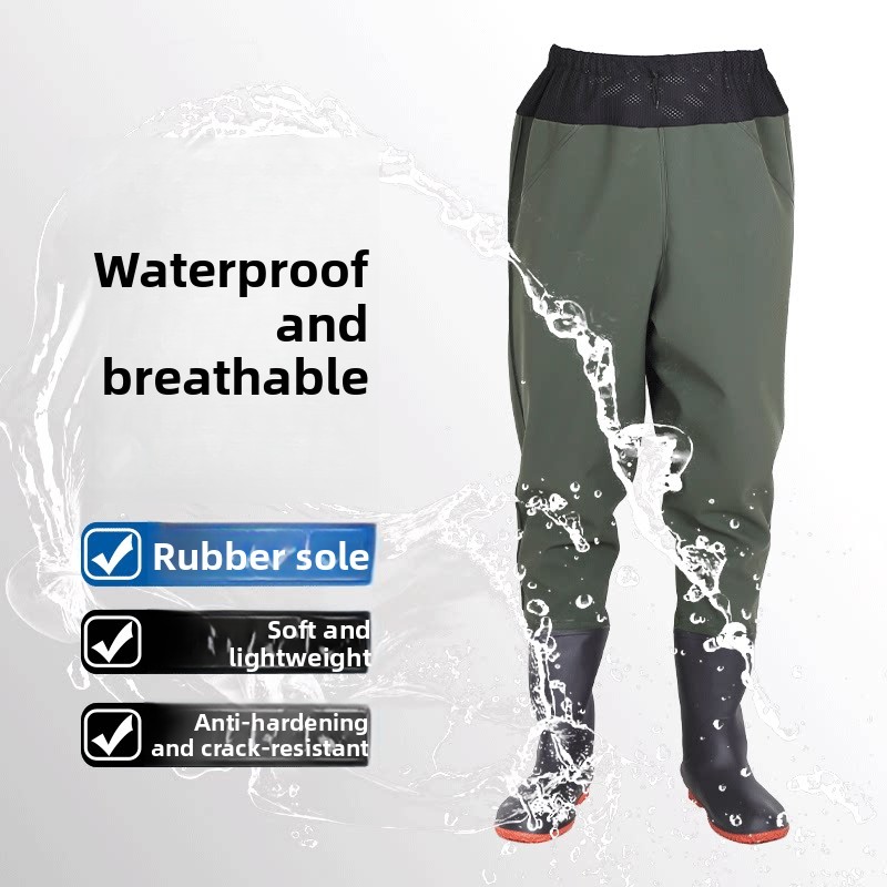 Grube, długie do kolan spodnie – Fishing Rain Suit recenzja i cena