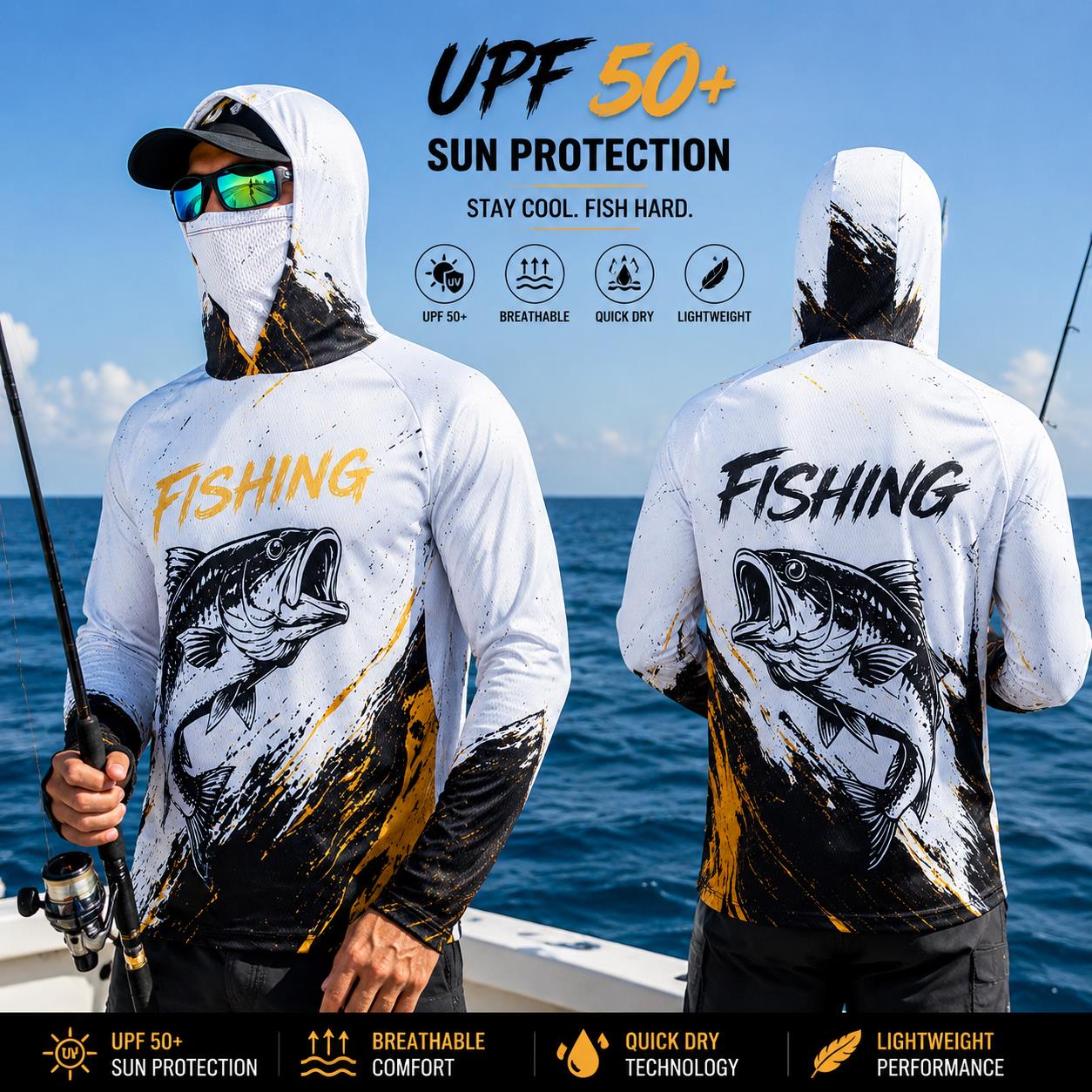 Koszulka wędkarska z długim rę – Fishing Mask Sun Protection recenzja i cena