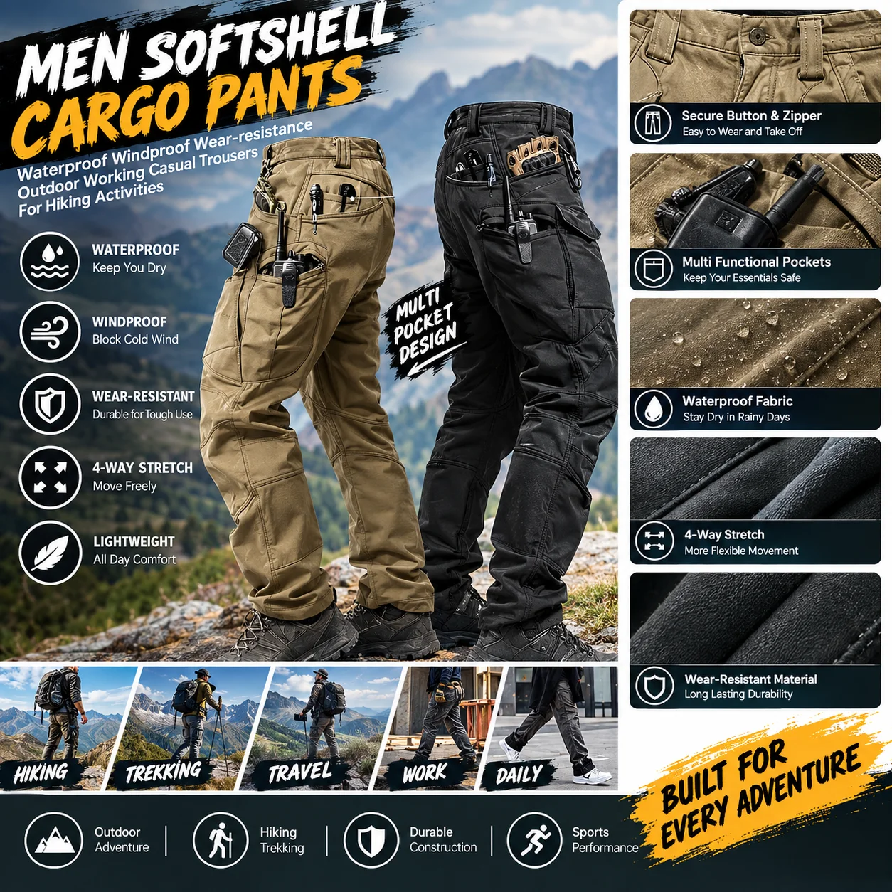 Męskie zimowe wodoodporne spod – Fishing Pants Waterproof recenzja i cena