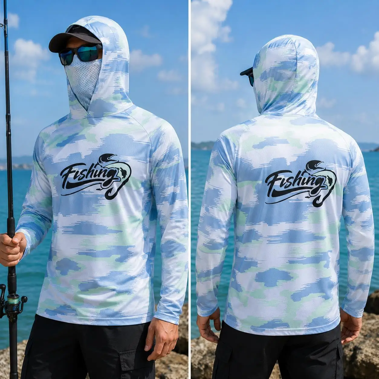 Męska koszulka z kapturem do w – Fishing Shirt Uv Protection recenzja i cena