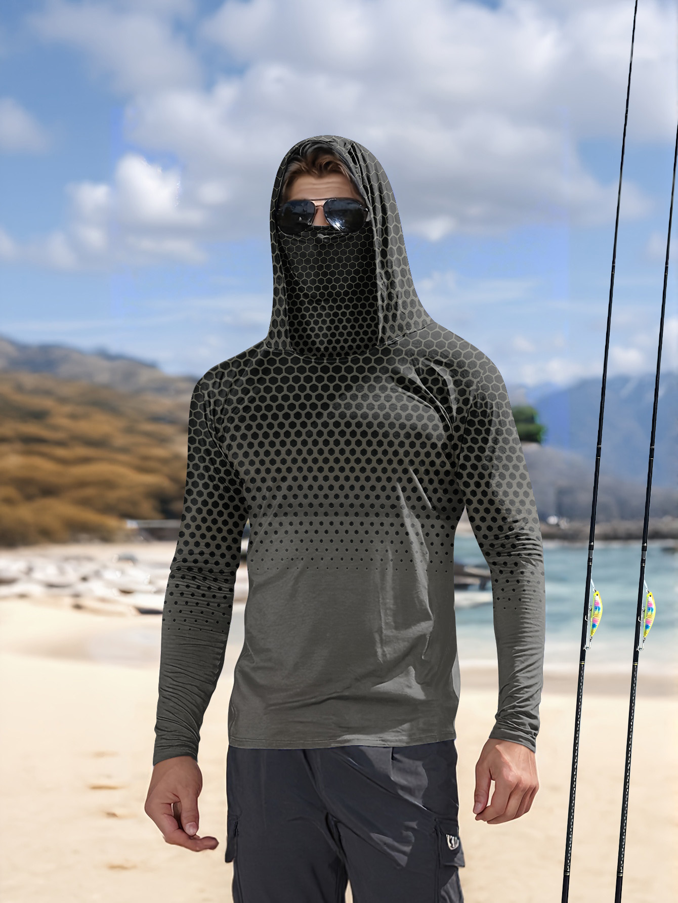 Szara koszulka w plasterki mio – Fishing Shirt Uv Protection recenzja i cena