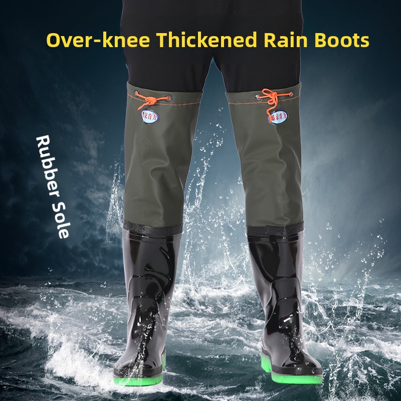 Grube kalosze za kolano męskie – Fishing Rain Suit recenzja i cena